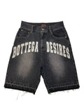 BOTTEGA DESIRES DENIM SHORTS (BLACK)