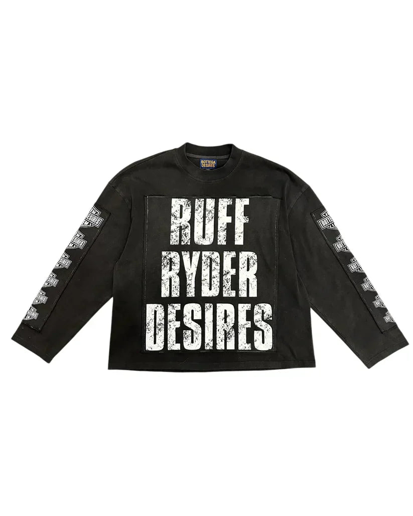 BOTTEGE DESIRES RUFF RYDER LONG SLEEVE T-SHIRT